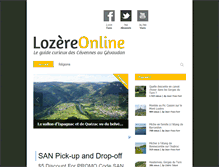 Tablet Screenshot of lozere-online.com